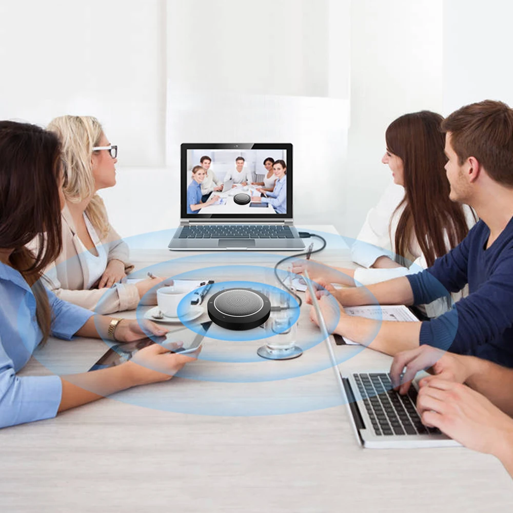 microphone wire speaker usb speakerphone with lights - ANKUX.COM