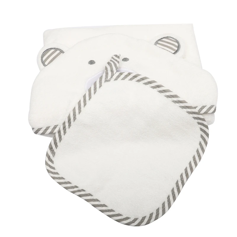 soft 100% cotton baby hooded towel