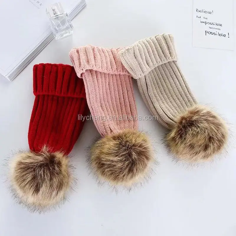 Factory Custom Knit Beanie Detachable Pom Womens Beanies With Warm