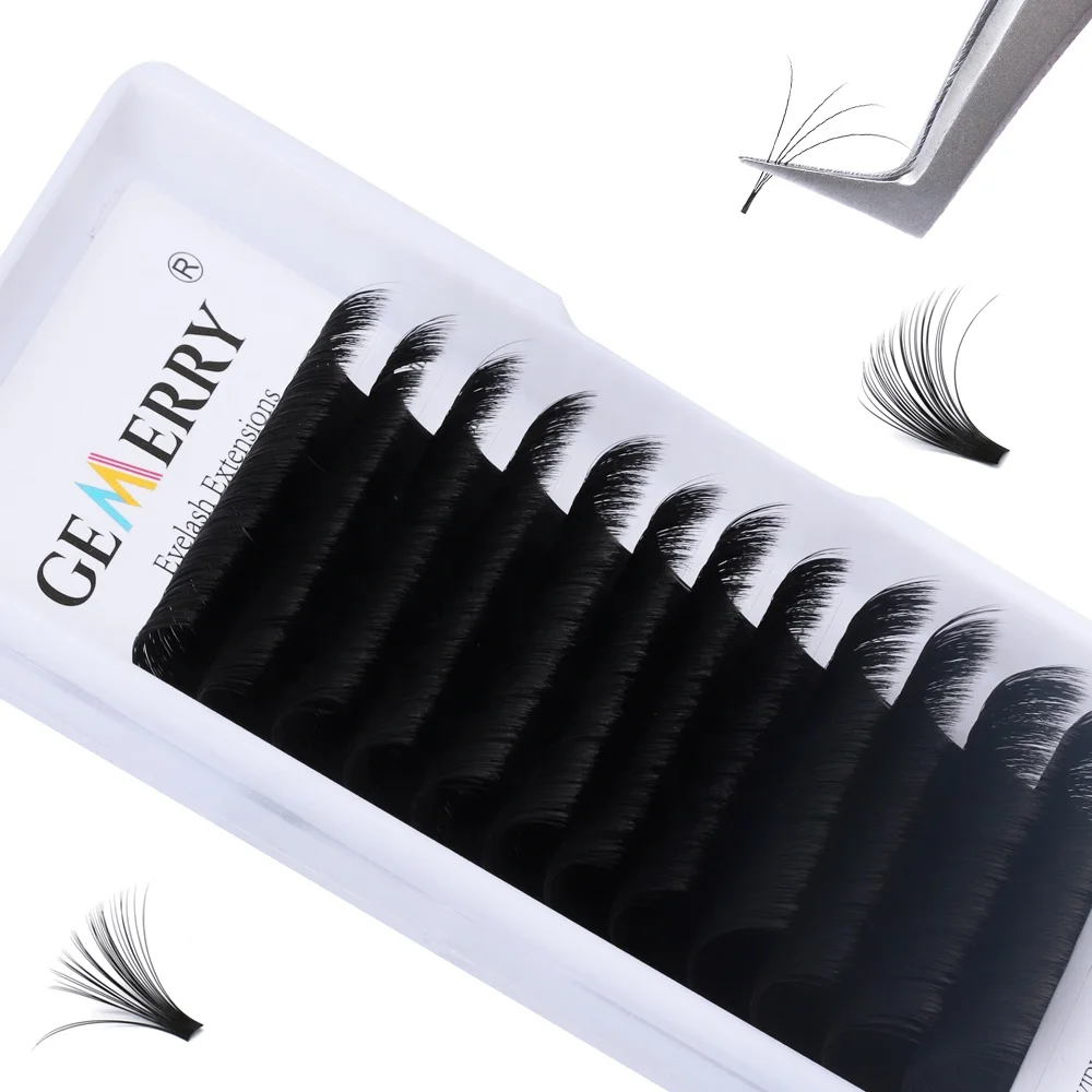 

Volume Eyelash Extensions Easy Fan Volume Lashes Self Fanning Lashes 0.05 0.07 C Curl D Curl Automatic Blooming Flower Lashes