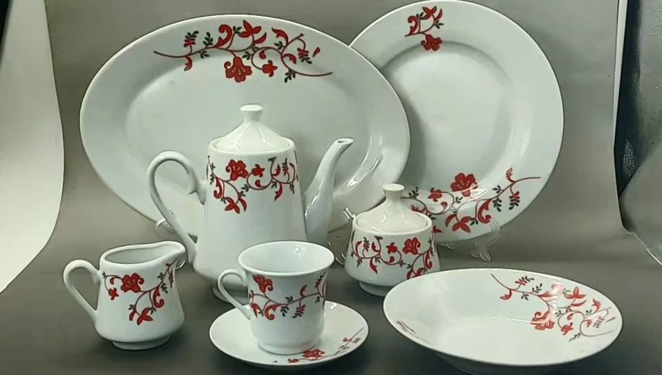 Ydy Ceramic Porcelain Cheap Dinner Set Wholesale Price Modern 47 Pieces