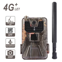 4K Live Video APP Trail Camera Cloud Service 4G 30MP Hunting Camera Cellular Mobile Wireless Wildlife Night Vision Photo Traps