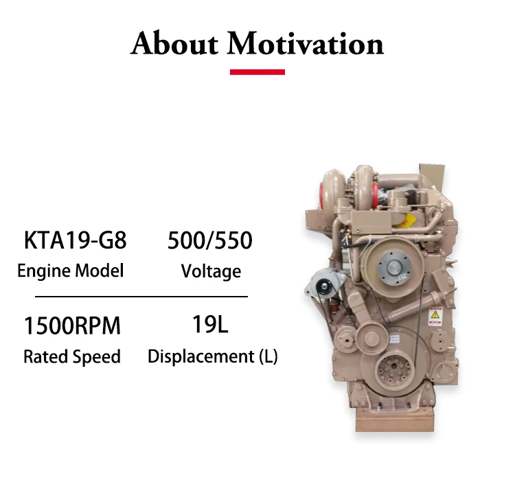 Genuine Cummins K19 Kta19 Industry Generator Cummins Engine Generators