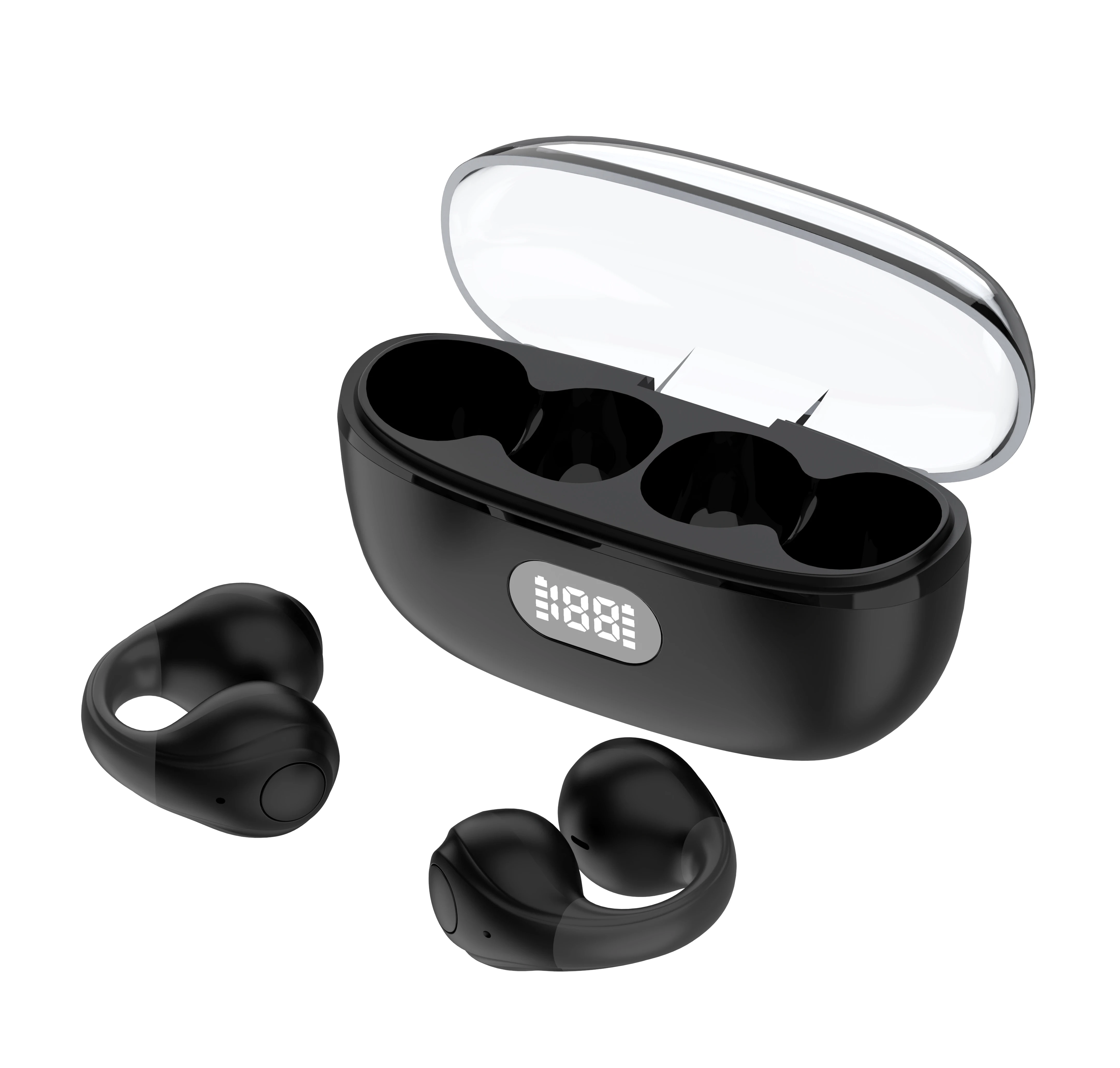 T18 PLus True Wireless Earbuds BT Headphones Touch Control with Wireless Charging Digital Display Case Waterproof Tws