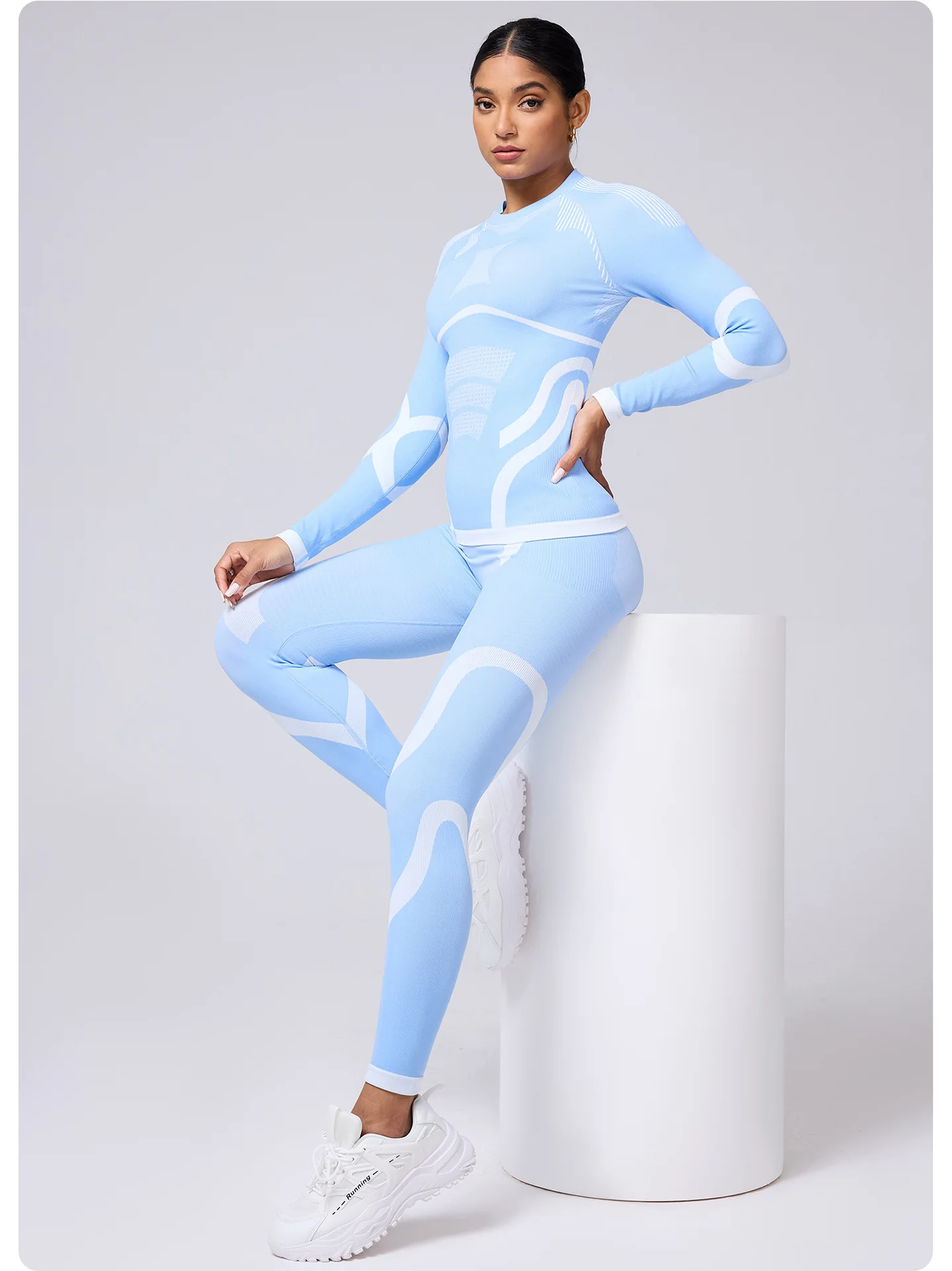 Autumn and Winter Quick-Drying Ski Intimates Set Breathable Skinny Fit ...