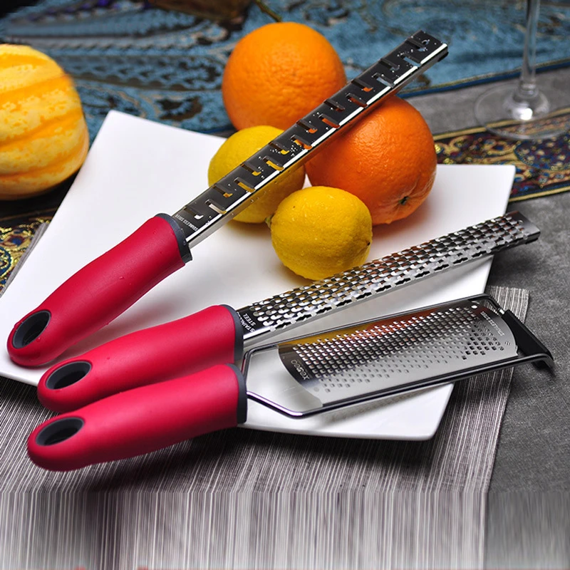 Manual Household Mini 430 Stainless Steel Long Cheese Zester / Grater Planer