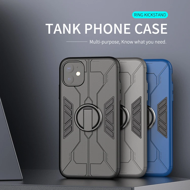 Shockproof Tank soft tpu mobile phone back cover universial cover case for iPhone 11