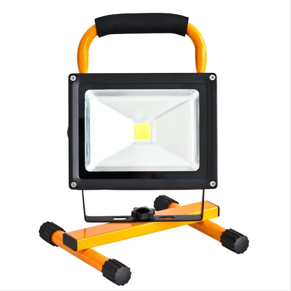 20w high power rechargeable IP65 led outdoor flood emergency lighting with flood light stand