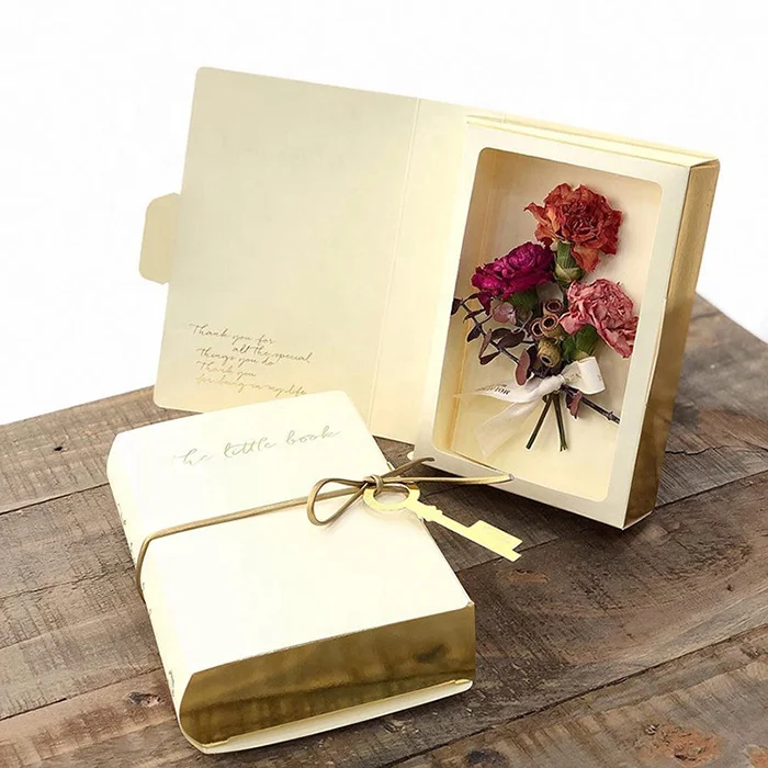 Handmade Hollow Cardboard Shaped Decorative Book Gift Box