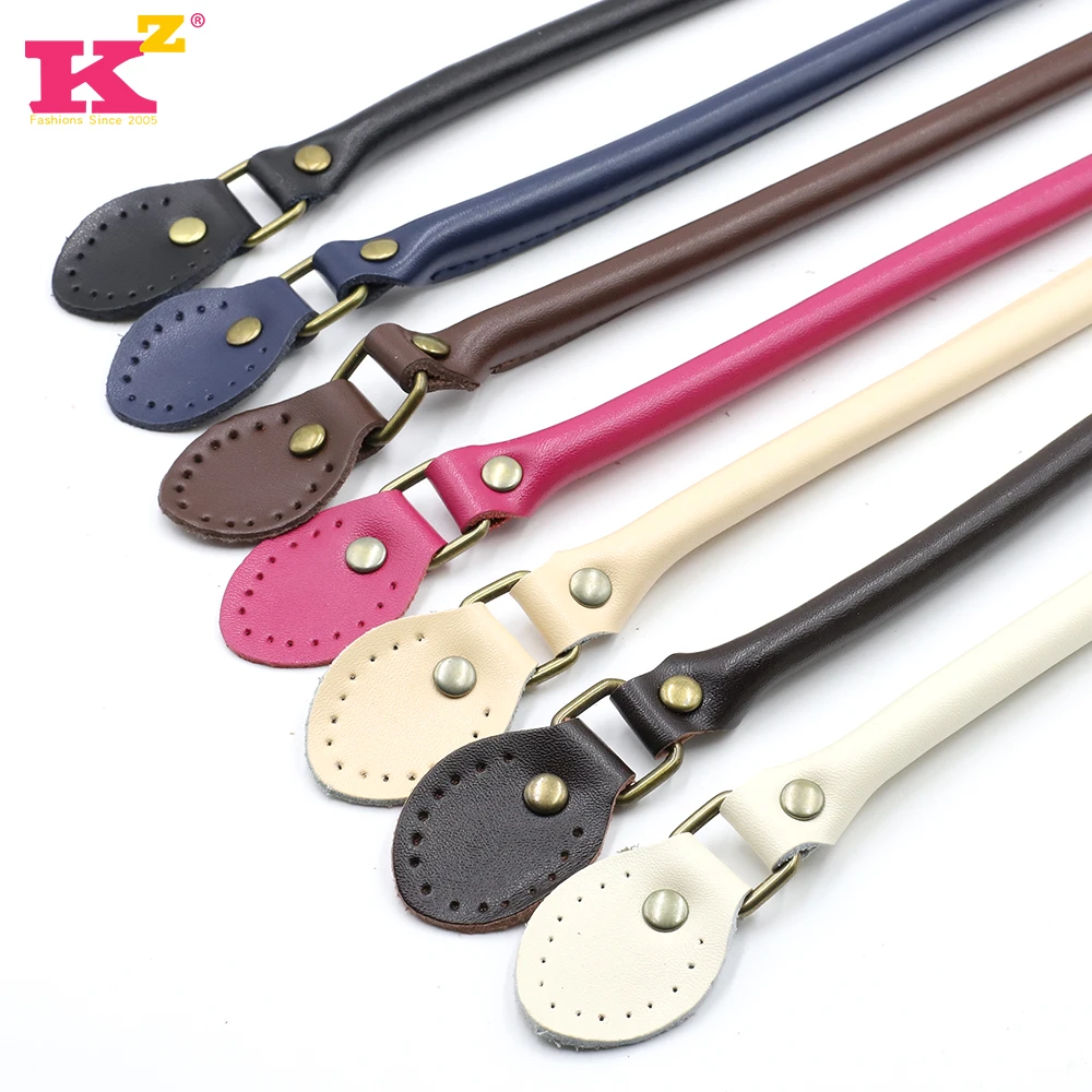 Kz0001poignée De Sac En Cuir Véritable De Haute Qualité,Poignée En Cuir