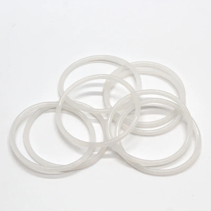 Clear rubber fashion o rings