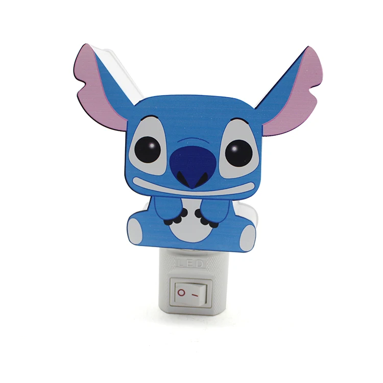 Rechargeable customized switch control cartoon character kawaii stitch night light