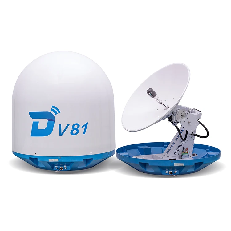 Ditel V81 Vsat Ku Band 83cm Internet Ship Automatic Outdoor Wireless