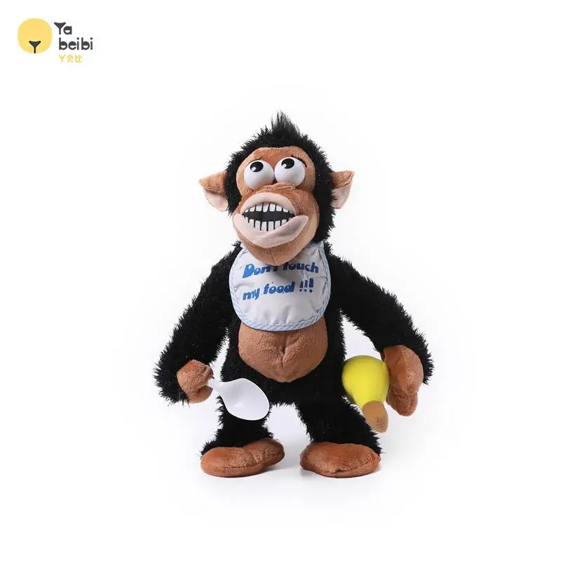 Children birthday gifts Cheap Monkey kids soft cartoon Electric Toy Stuffed animal educational plush electronic toys for child