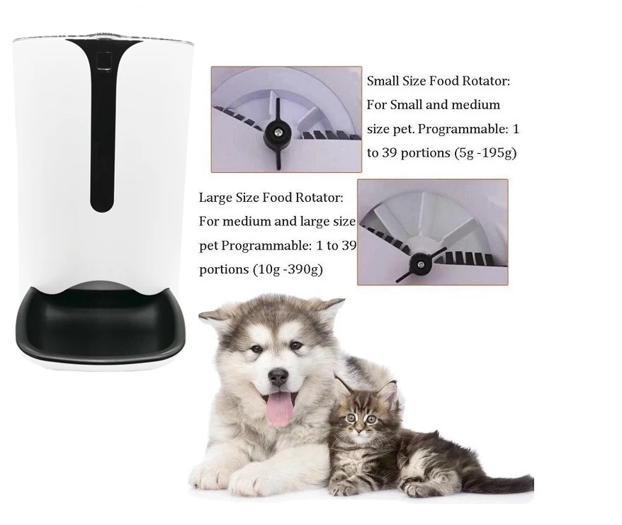 Elegant Design Auto Wifi App Camera Programmable Pet Slow Feed Dog