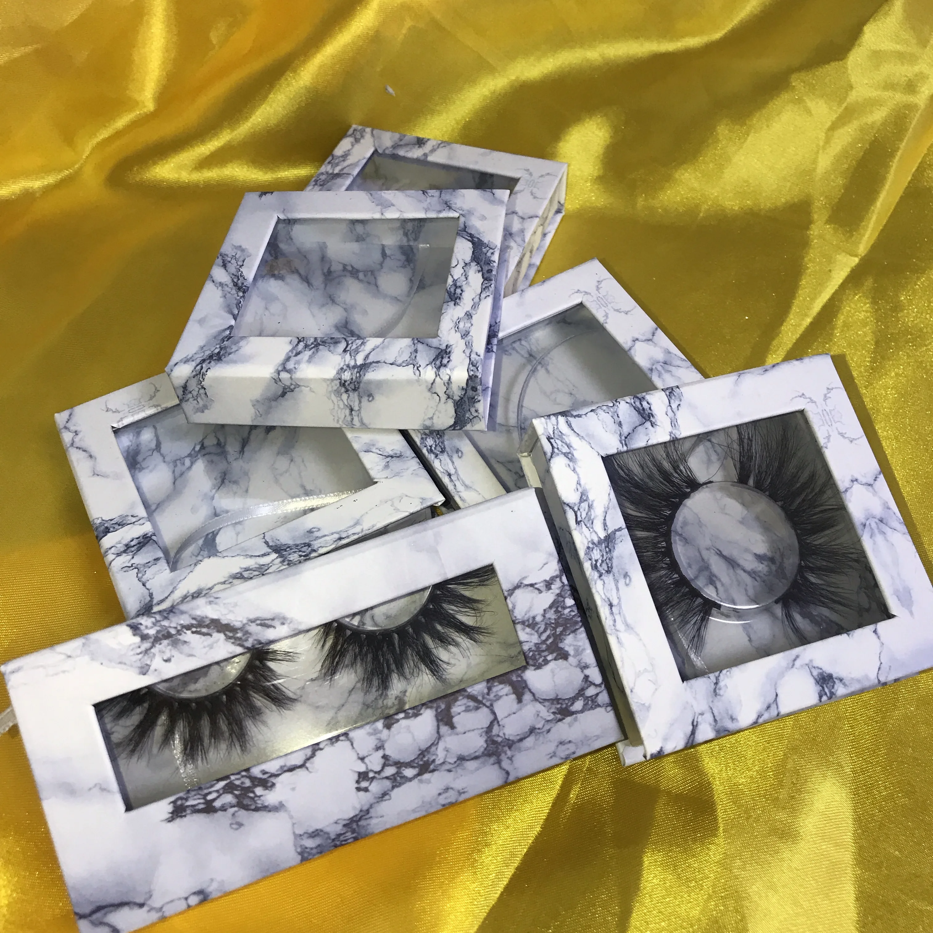 Popular 25mm Mink Eyelash Money Package Box Lashes3d