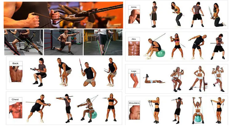 Yoga Fitness Elastic Pull Rope