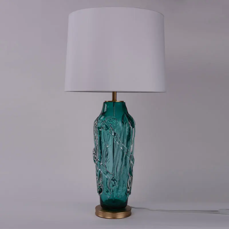 Modern Glass Decorative China Bed Side Study Hotel Reading Islamic Crystal Table Lamp