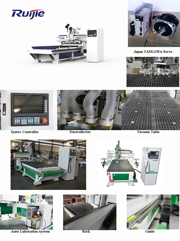RUIJIE industrial  cnc 1325 router cnc machine for wood