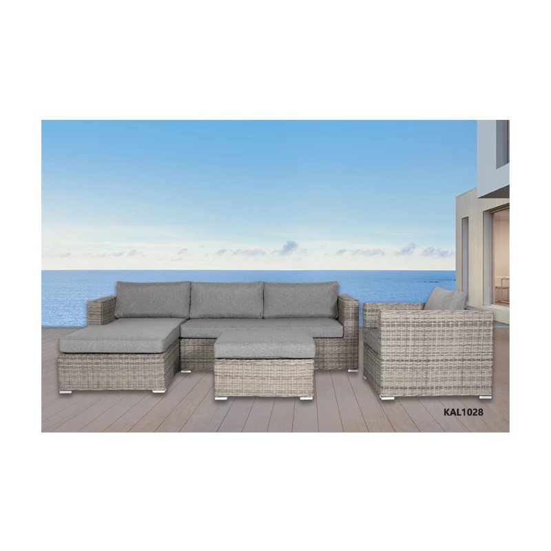 Competitive Price Outdoor Furniture Artificial Rattan Garden Sofa Set