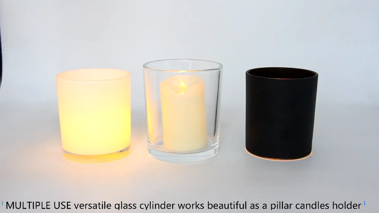 Wholesale White Matt Frosted Glass Candle Jars With Cover Buy Candle Glass Jars Glass Candle