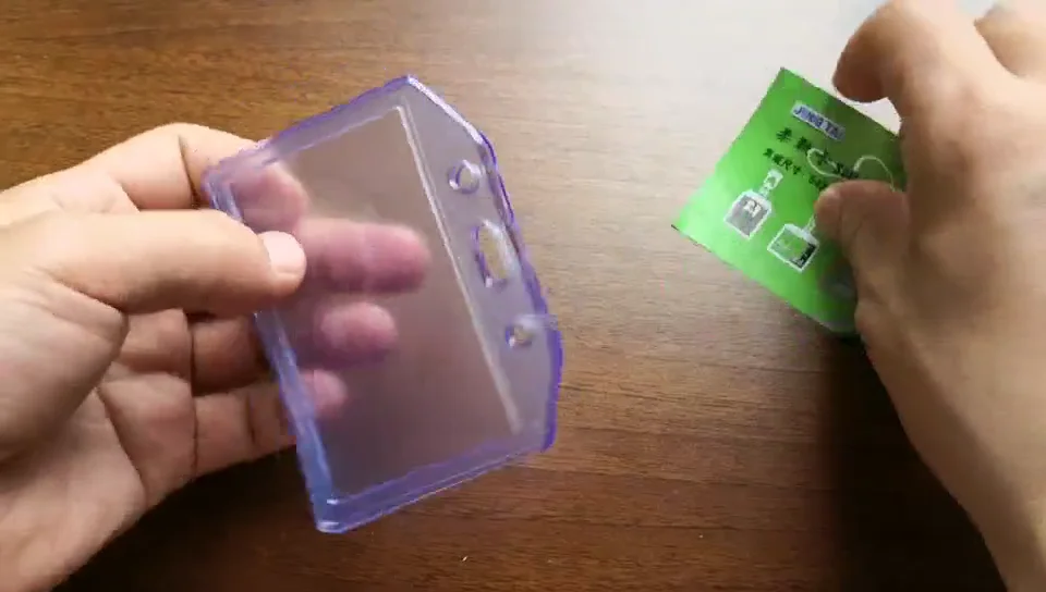 T014h Soft Silicone Working Id Badge Card Holder Cover,Soft Plastic