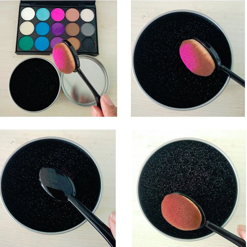Best Sell Sponge Makeup Brush Cleaner With Tin Box For ...