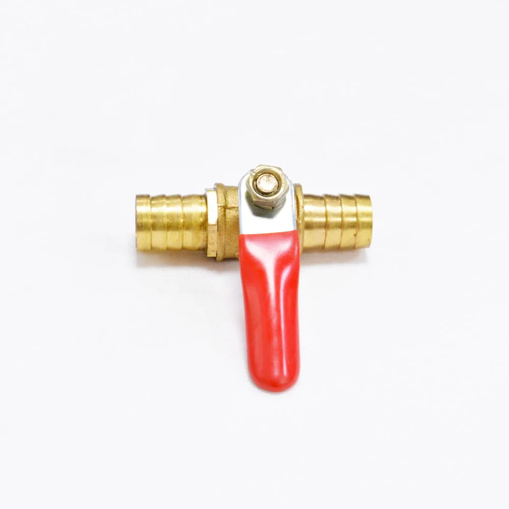 
Brass Water Mini Ball Valve Shut Off Switch NPT Male Hose Barb Pipe Tubing Fitting Couple 