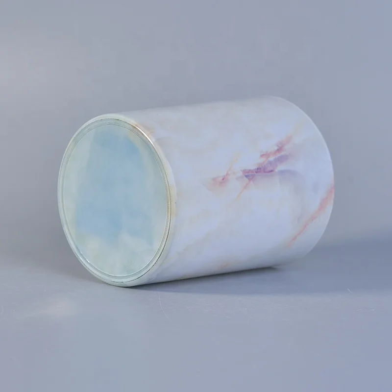 Marble pattern Glass Jars For Candle Making