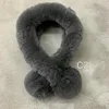 100% Rex Rabbit Fur Thickened Pure Winter Warm Lady's Double-Tube Scarf