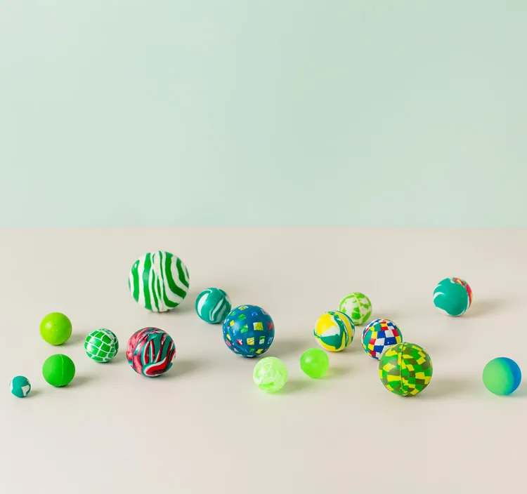 Wholesale bulk vending machine totys multiple sizes colorful rubber custom printed bouncy balls .jpg