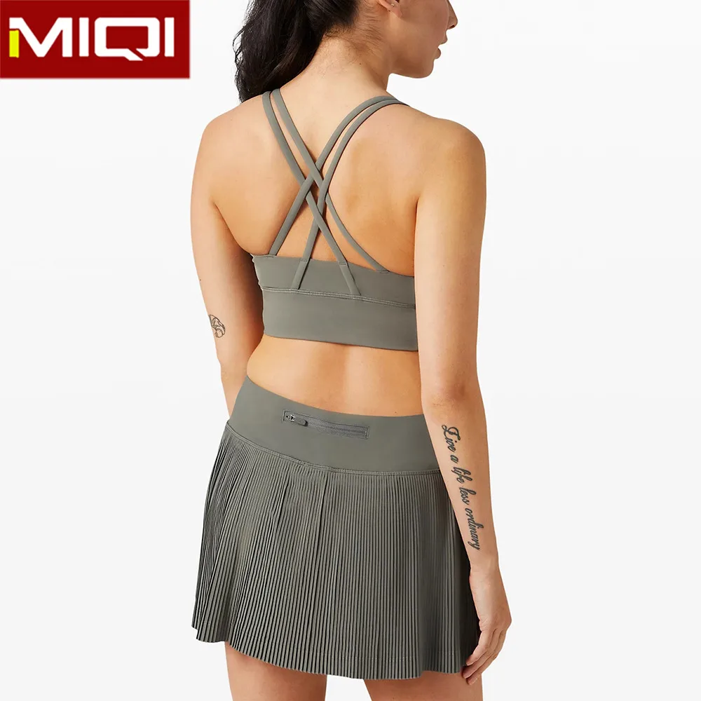 Miqi Wholesale Women Blank Sports Bras Workout Gym Custom Fitness Plus