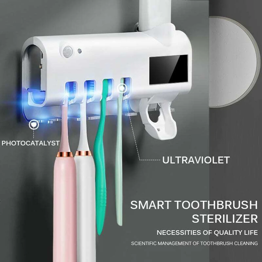 Rechargeable Smart UV Light Toothbrush Sterilization Automatic Toothpaste Dispenser .jpg
