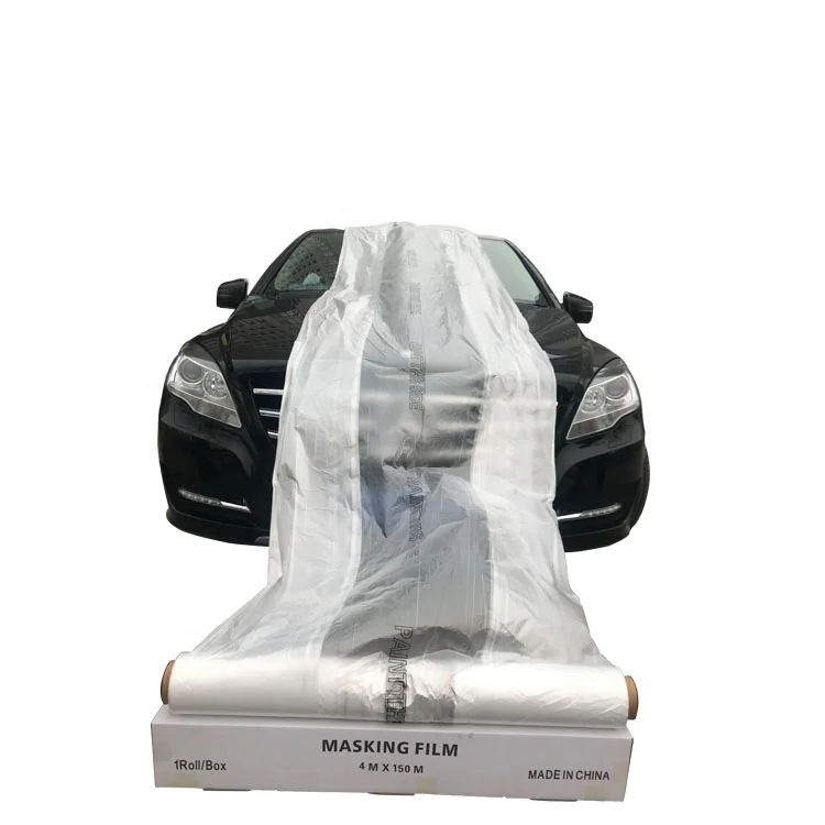 Plastic Masking Film For Automotive Paint Disposable Car Cover Premium