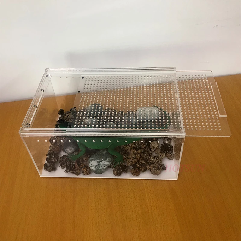 Acrylic Reptile Box With Lock And Engraving Holes - Buy Acrylic Reptile ...