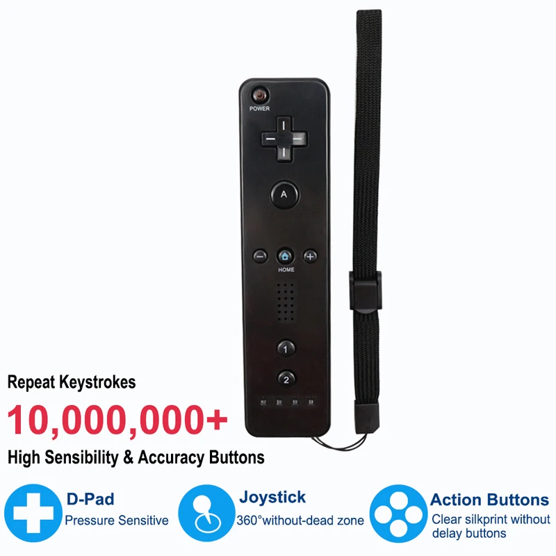 For Nintendo Wii Remote 2 In 1 New Remote Control Builtin Motion Plus