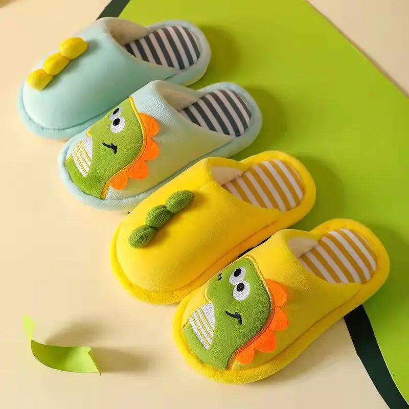 Zapatillas De Casa Con Dibujos De Dinosaurios Para Niños,Suela Blanda  Antideslizante,Para Invierno - Buy Los Niños De Invierno Zapatillas, Zapatillas Para Niños De Interior,Niños Zapatillas Product on Alibaba.com