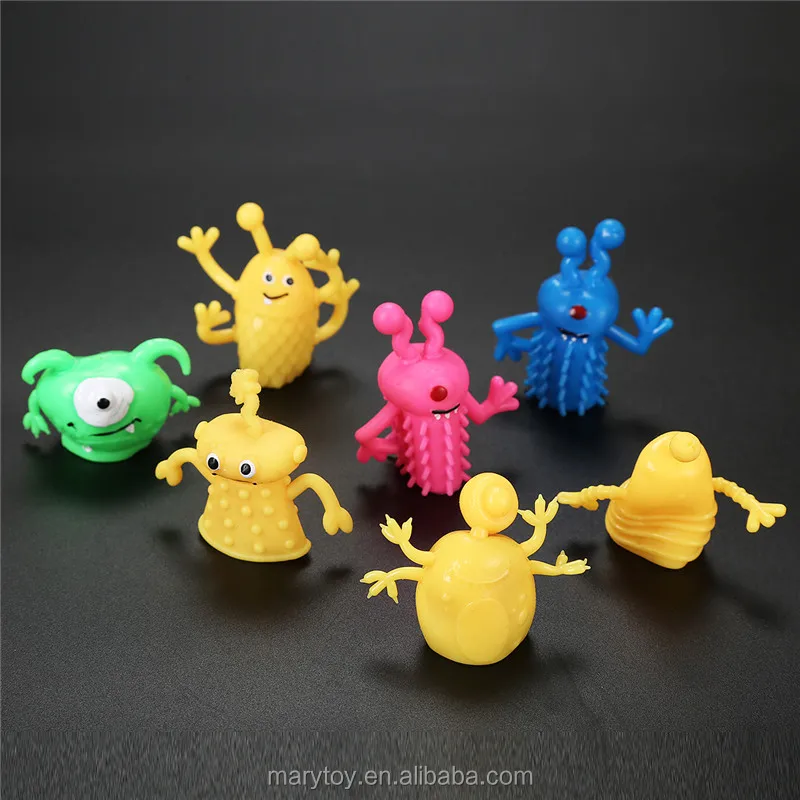 plastic monster finger puppets