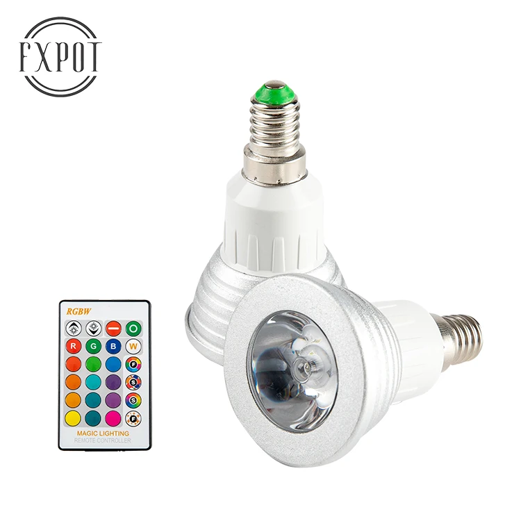 Latest design RGB RGBCW RGBWW E26 E27 B22 E14 GU10 GU5.3 5W bulb led spot light