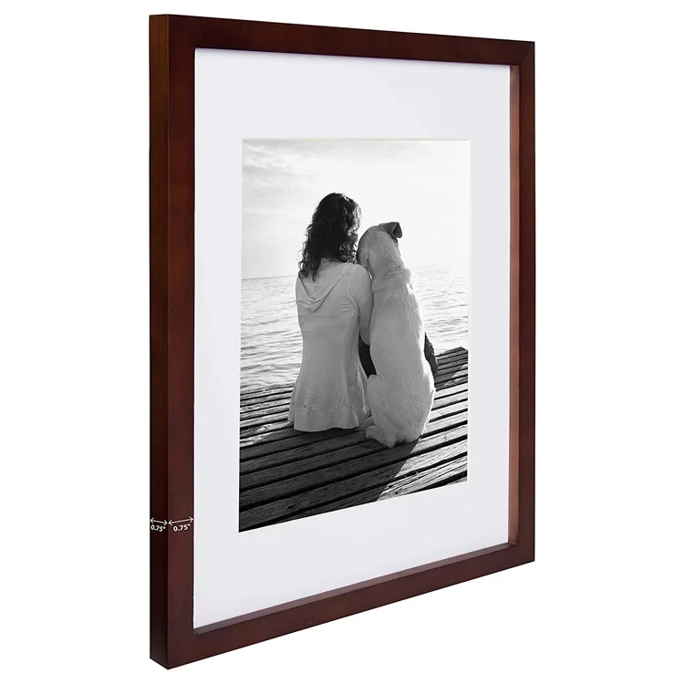 PHOTA Customized Solid Wood Picture Frame 4x6 5x7 8x10 11x14 16x20 inch Gallery Frame