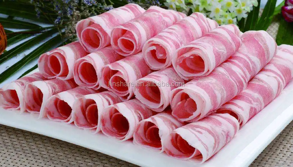 automatic mutton meat roll slicer machine frozen meat beef