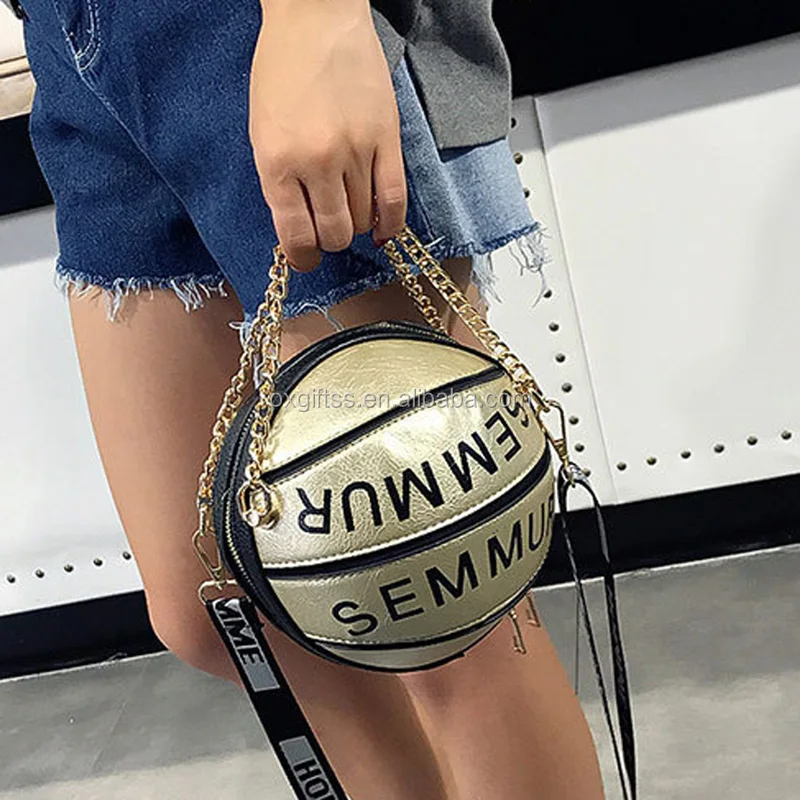 purple basketball purse