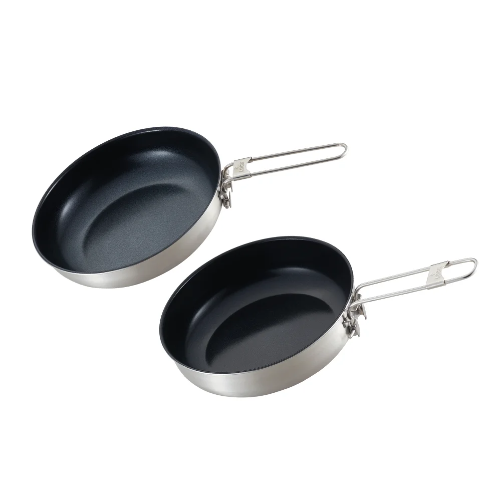 Wholesale Camping Non Stick Stainless Steel Pot And Pans Non Stick Cookware Set Frying Pan Set manufacture