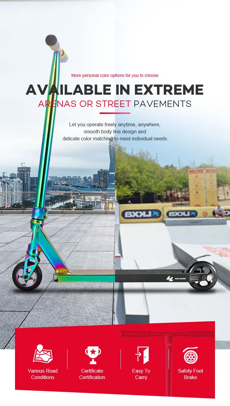 Huoli Custom Scooter Titanium Bars Stunt Scooter Titanium Y Shaped Bar