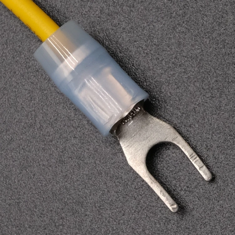 电线压接式防水接头叉形接线端子紫铜叉形绝缘电线压接端子接线片电气