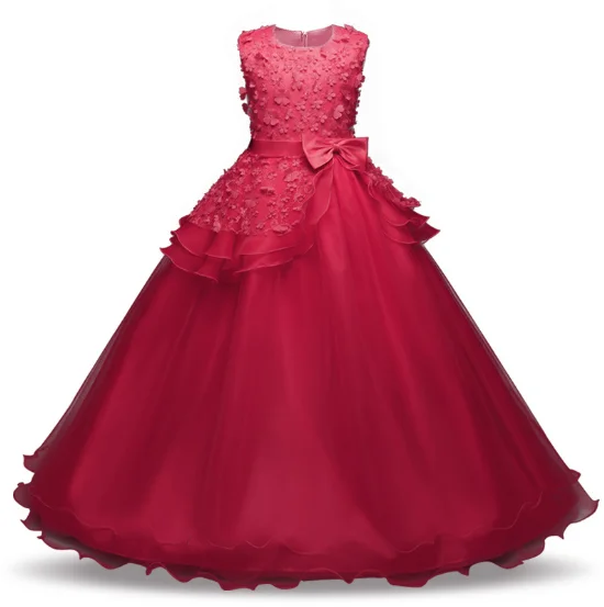 Long Elegant Prom Gowns Teenagers Dresses For Girl Children Party Clothing Kids Evening Formal Dress For Bridesmaid Wedding Buy Sleeveless Baby Clothes Long Elegant Prom Gowns Teenagers Chiffon Dresses For Girl Children
