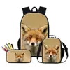 2020 Latest Design 3PCS Set Children Knapsack Backpack Men School Bag with Lunch Cooler Bag Pencil case