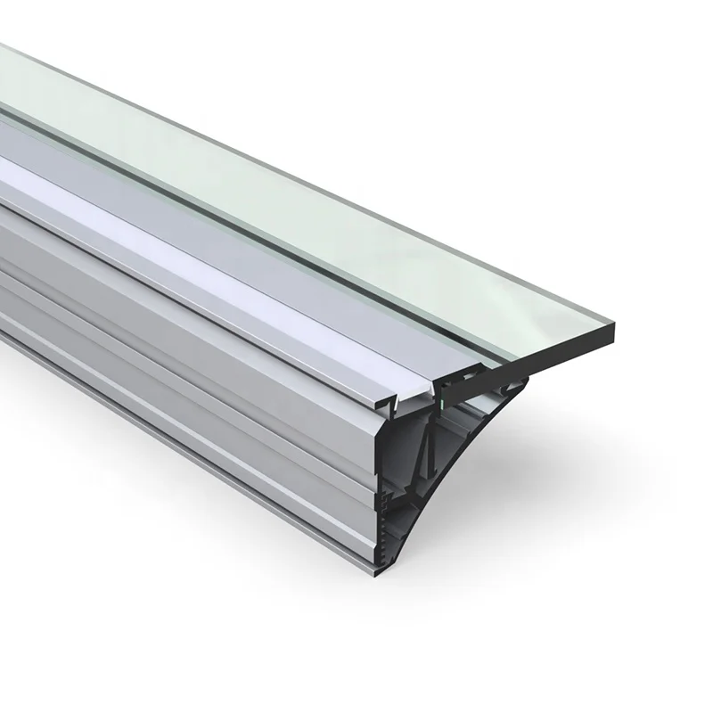 For Supermarket Glass Shelf Lighting Surface Mounting Led Strip Aluminum Extrusion Profile//