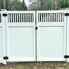 America Free Maintenance White Vinyl Semi-Privacy Fence Kit