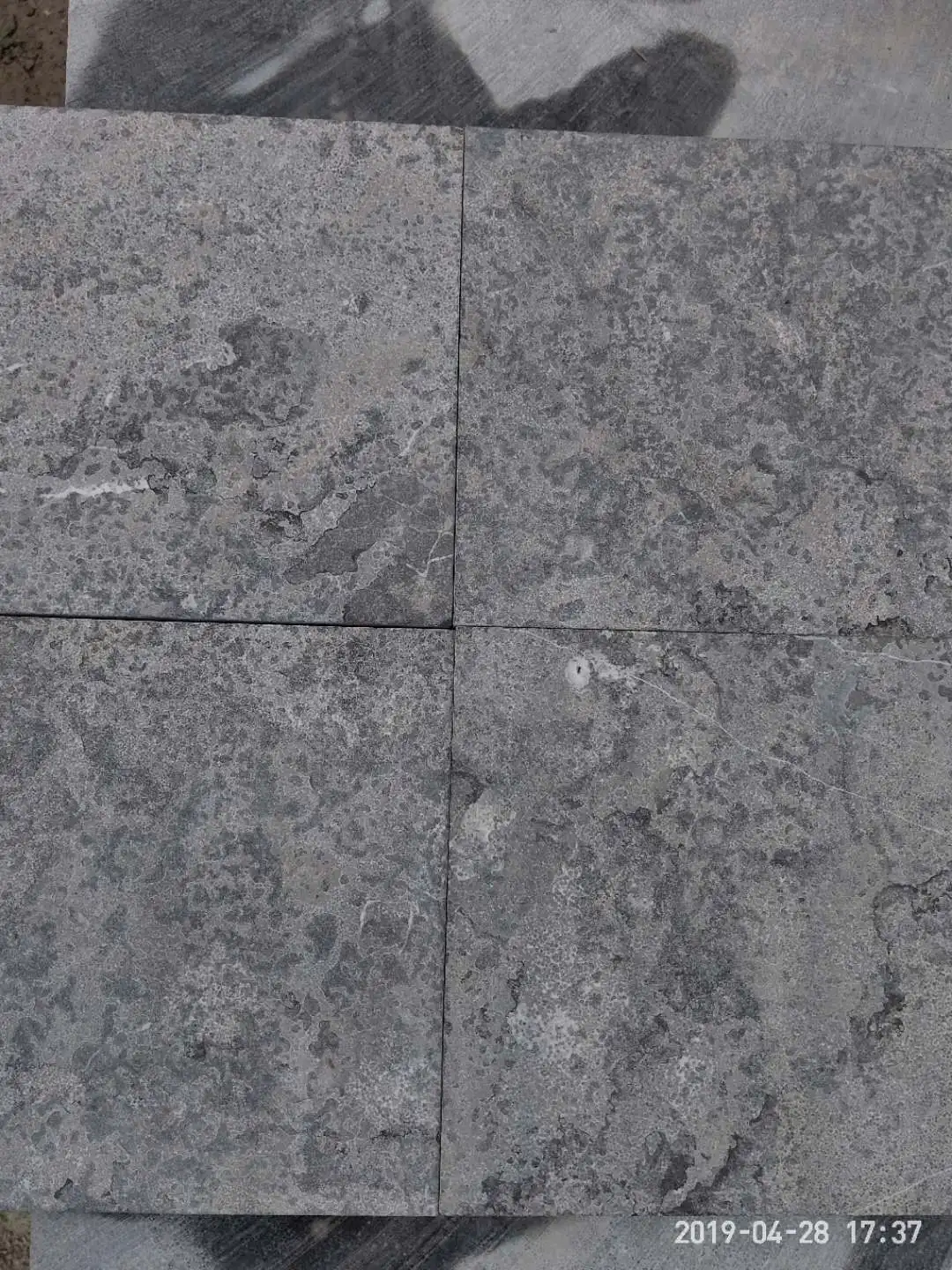 China Natural  Blue limestone tile bulestone paver slab